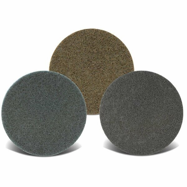 Surface Conditioning Hook and Loop Disc, 4 in Dia, 80 Grit, Medium Grade, Aluminum Oxide Abrasive, C, Cgw Abrasives, Mfr#: 70001